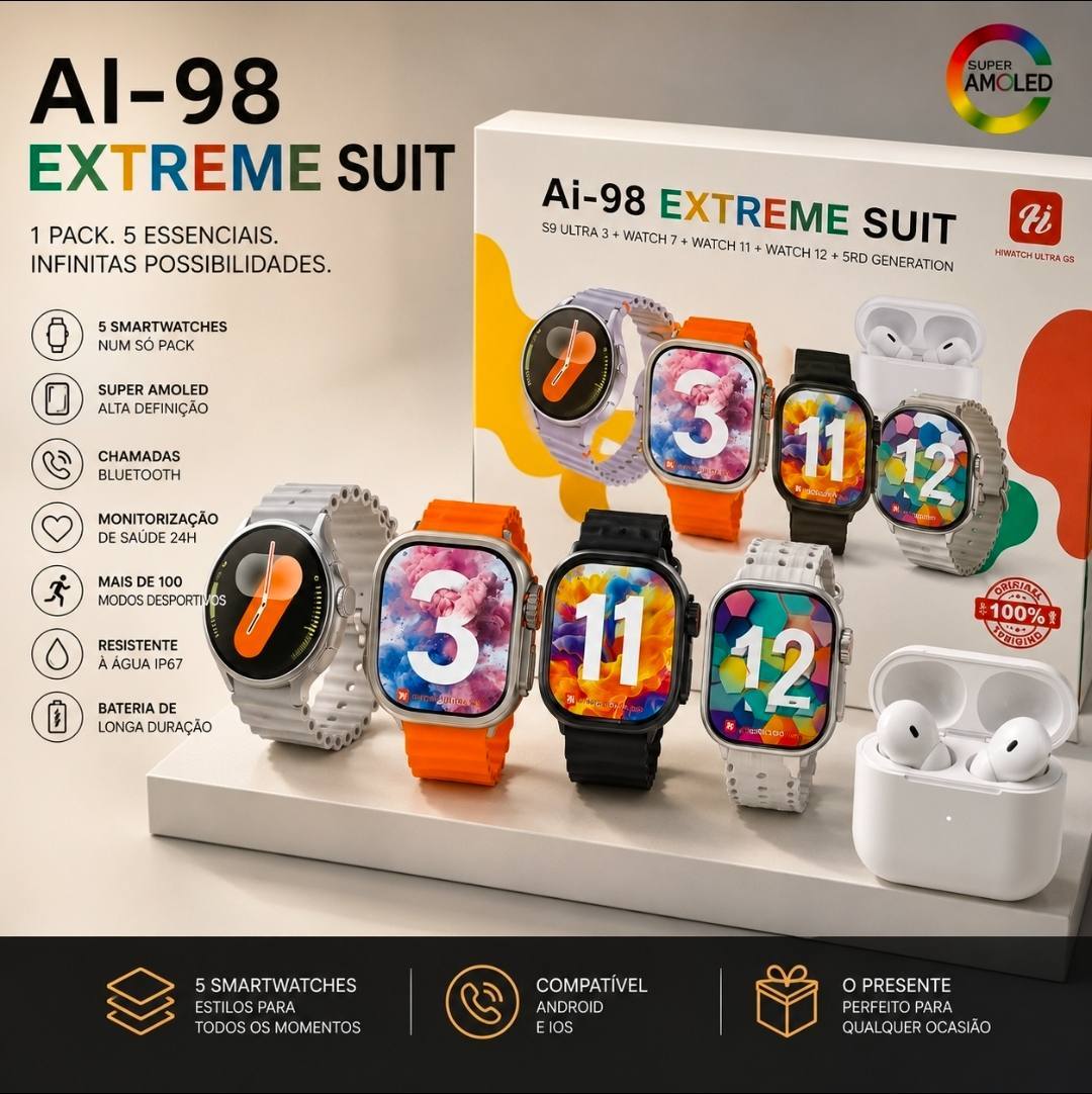 Kit 5 smat watch