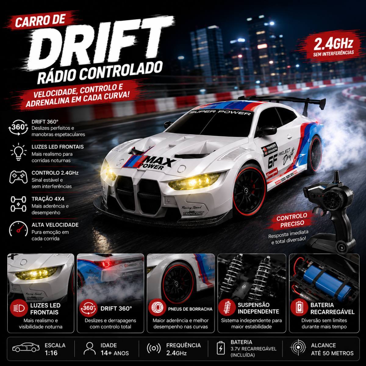 Carro telecomandado DRIFT